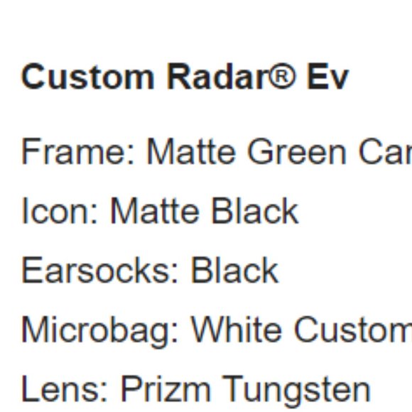 Radar EV Oakley Sunglasses